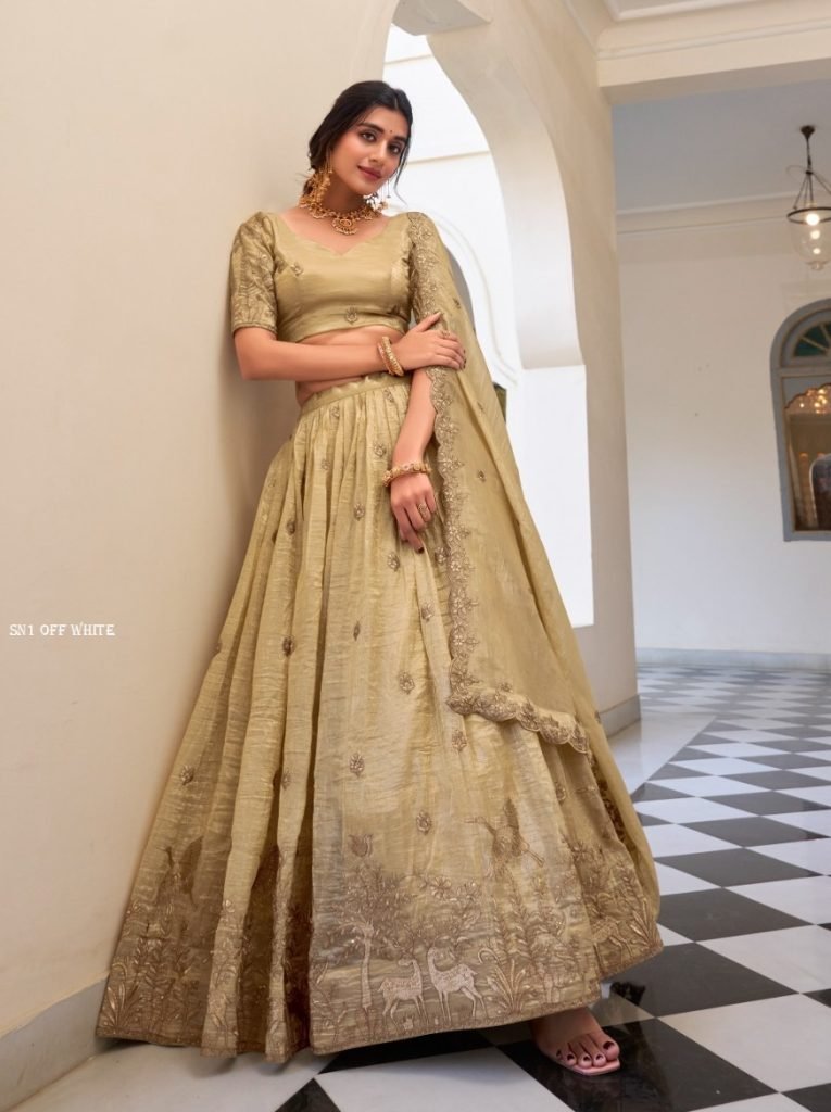 Fancy Design Off White Colour Lehenga Choli