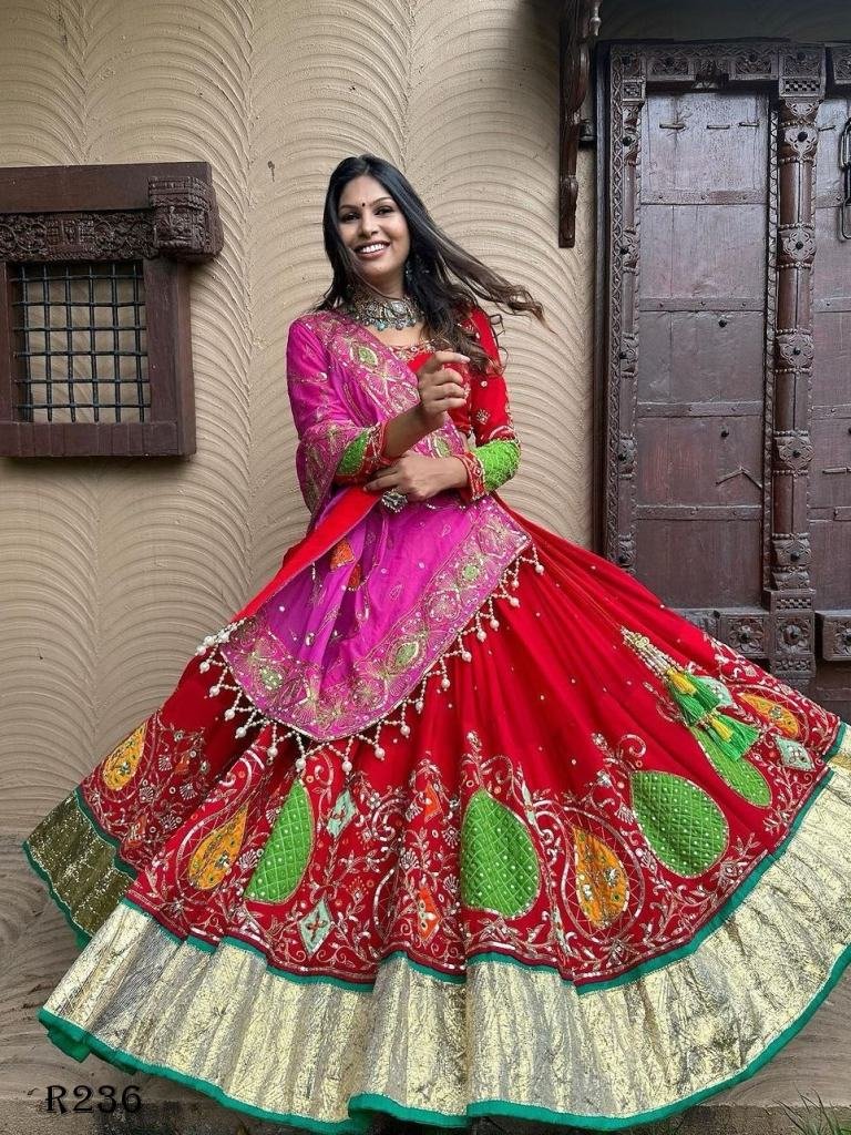 Fancy Digital Printed Muslin Cotton Lehenga Choli