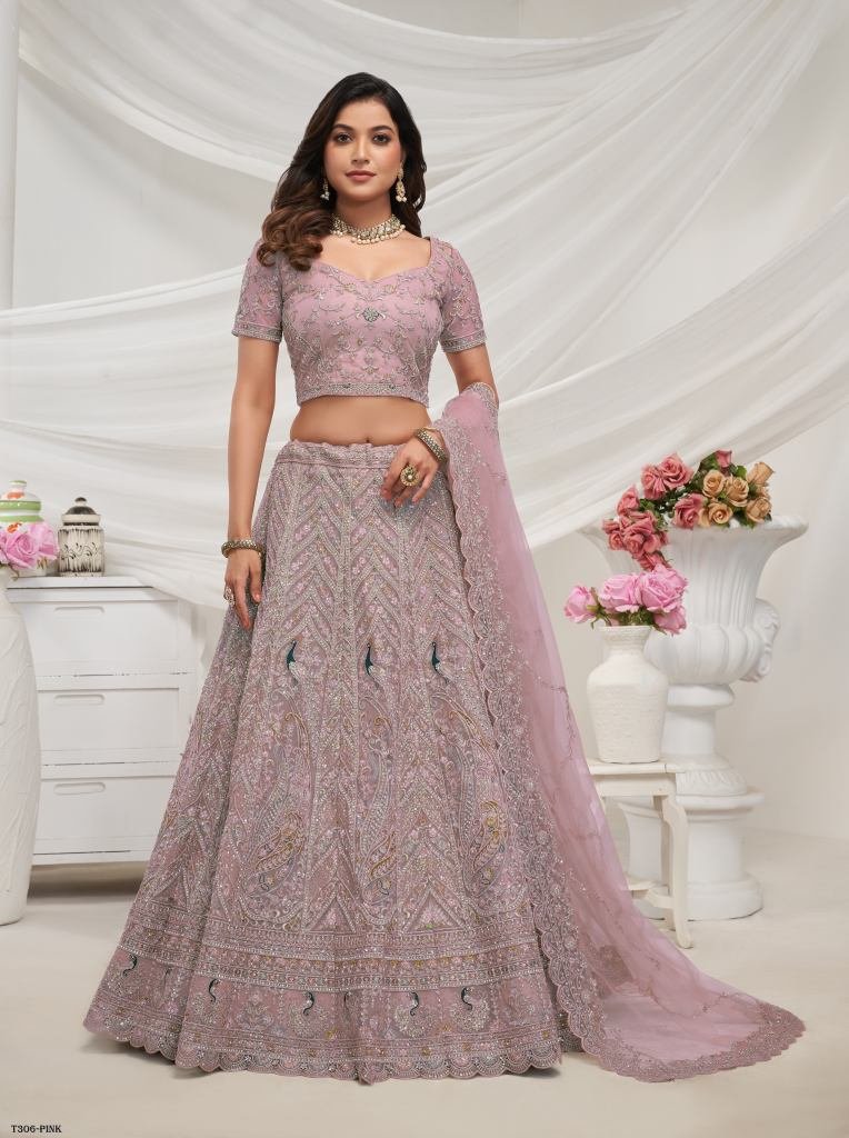Latest Collection Pink Soft Net Lehenga Choli