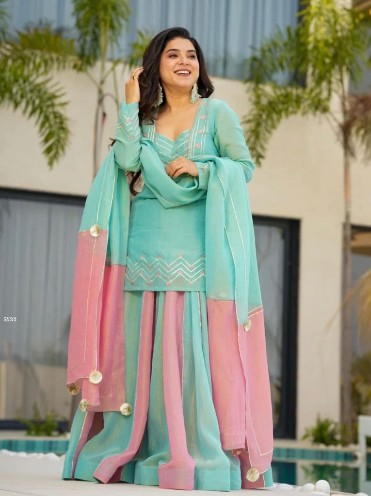 Launching New Designer Party Wear Look Heavy Curancy Silk Top Lehenga and Dupatta Set