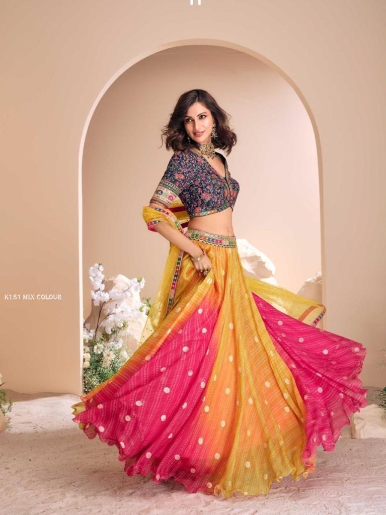 Multicolor Heavy Lehenga Choli Set Exclusive Collection By Sayuri Designer