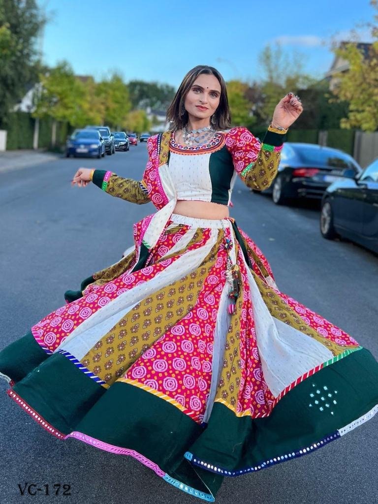 Navaratri Digital Printed Cotton Lehenga Choli 1