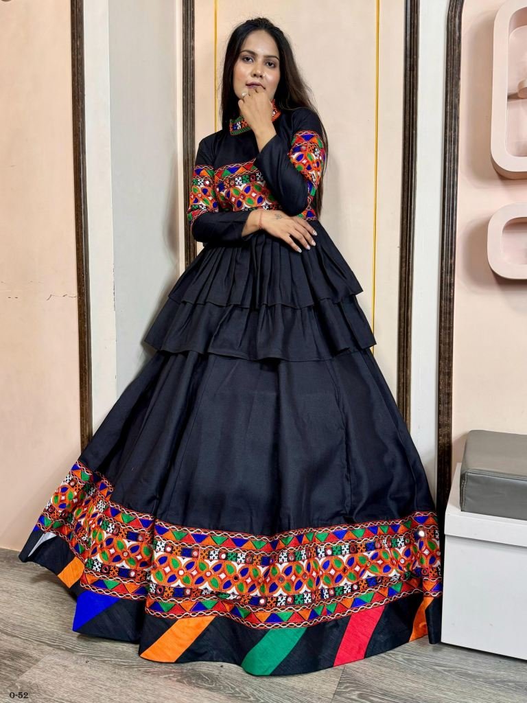 Navratri Special Digital Printed Kediyu Lehenga With Dupatta