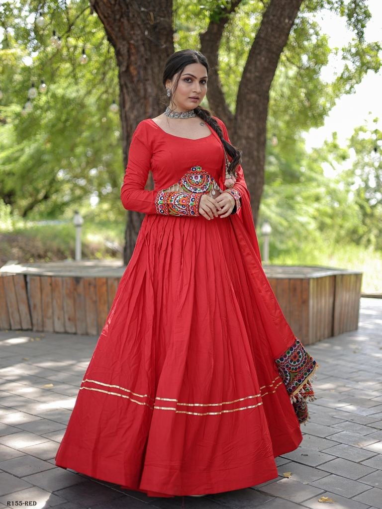 New Trendy Collection Red Gota Patti Work Lehenga Choli