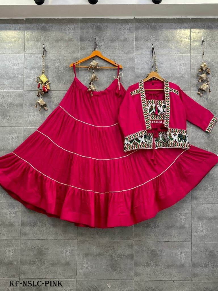 Pink Naratri Special Lehenga Choli