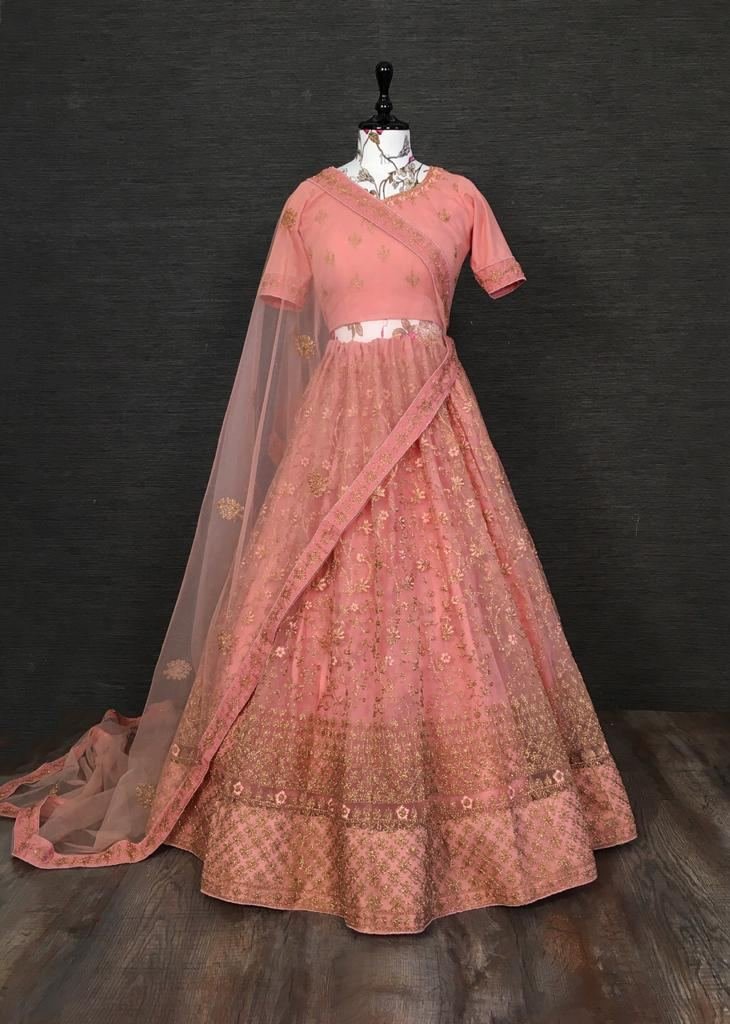 vaishanavi embroidery work lehenga