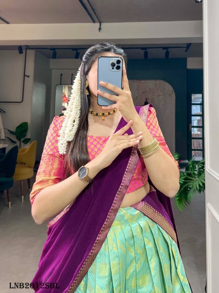 Wedding Jacquard Silk Lehenga Choli