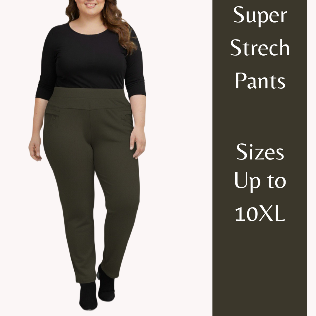 Stretchable Pants Bottom Wear Olive Green