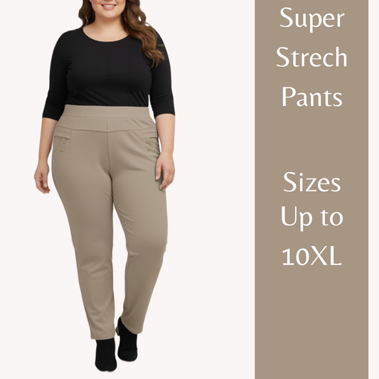 Stretchable Pants Bottom Wear Beige