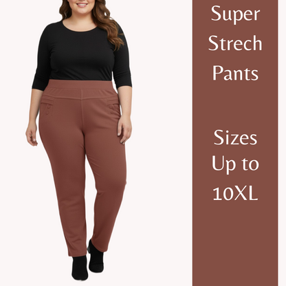 Stretchable Pants Bottom Wear light brown