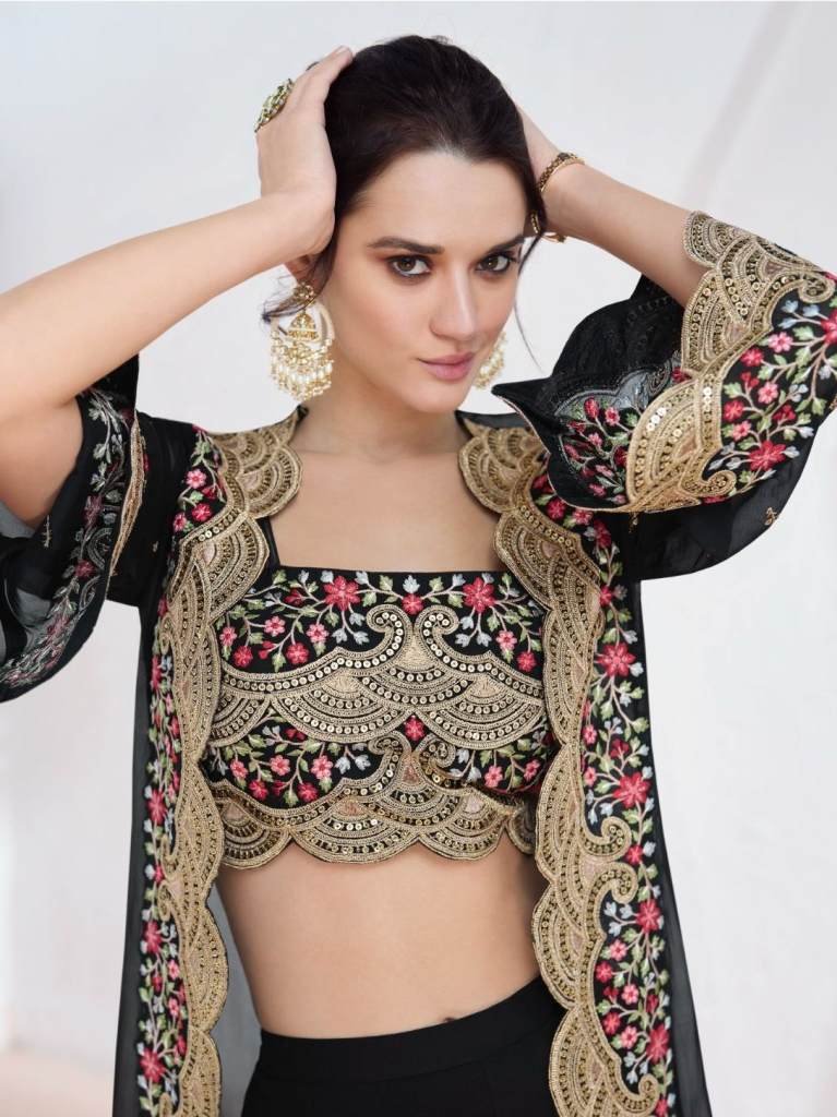 Aashirwad Creation Aaarzoo 9912 Series Black Lehenga