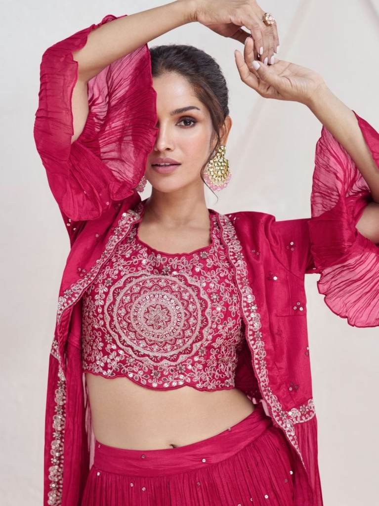 Aashirwad Creation Aaarzoo 9912 Series Pink Lehenga