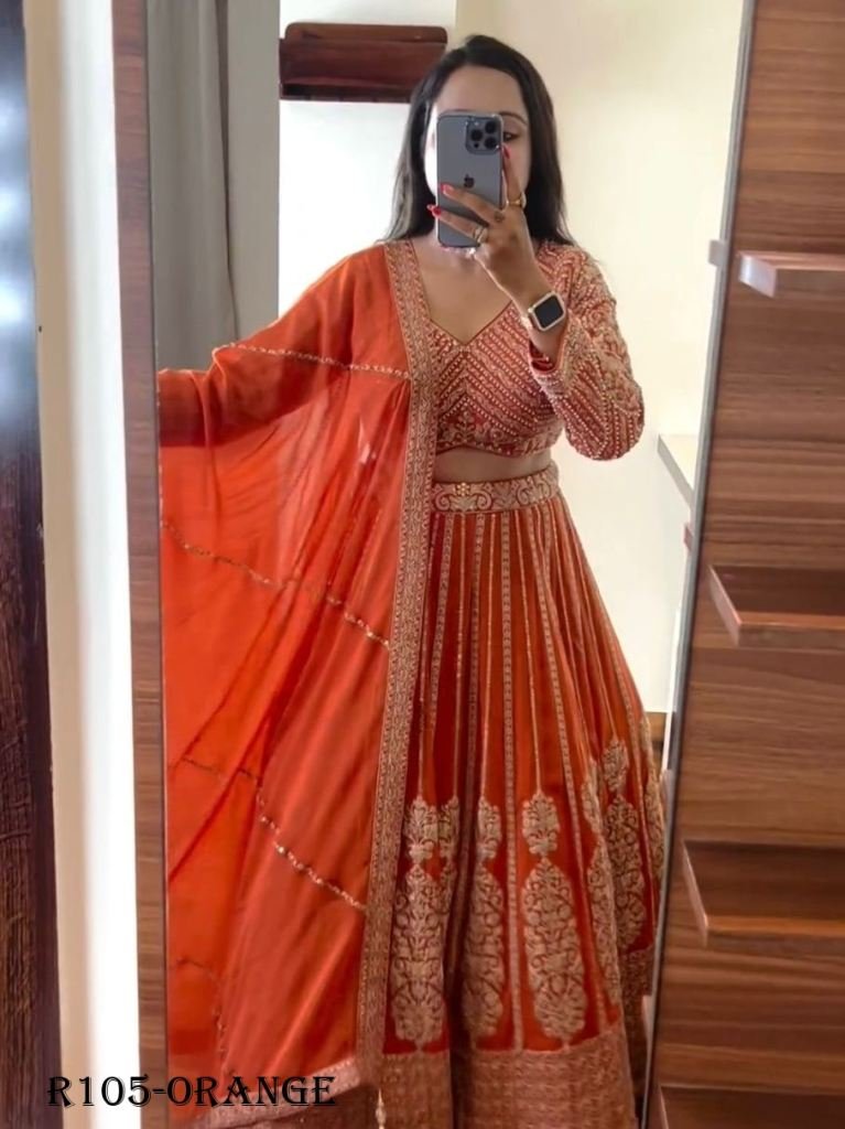 Attractive Wedding Designer Georgette Lehenga Choli