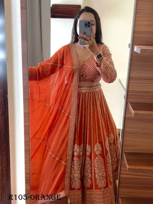 Attractive Wedding Designer Georgette Lehenga Choli