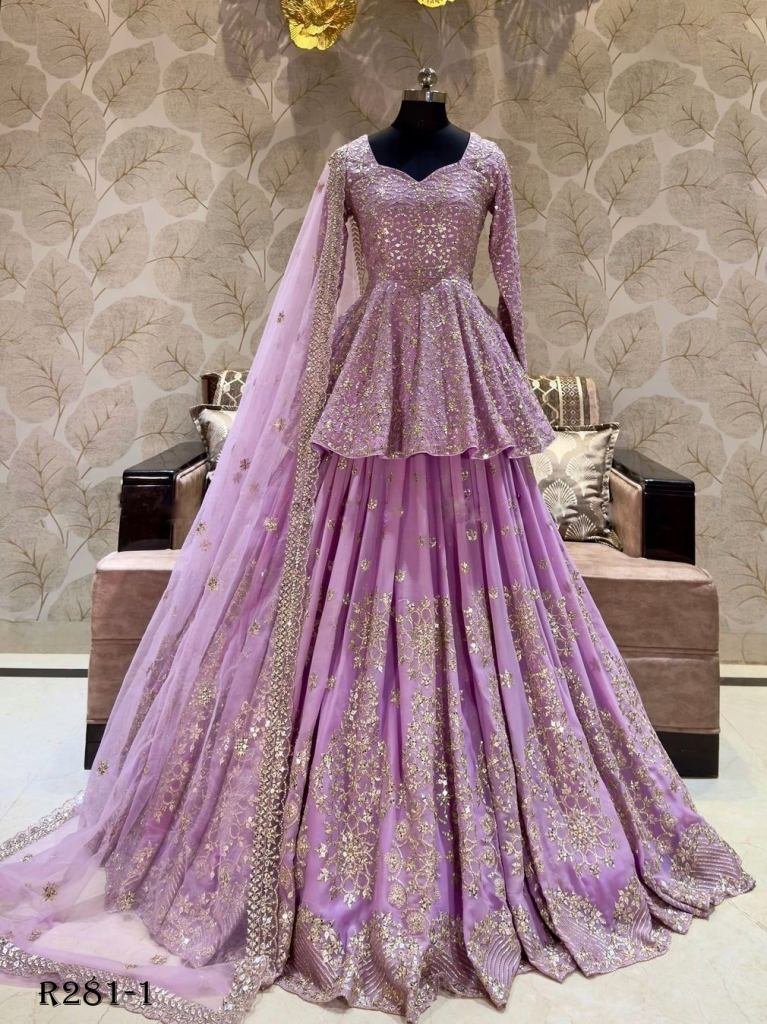 Beautiful Embroidered Georgette Pakistani Lehenga