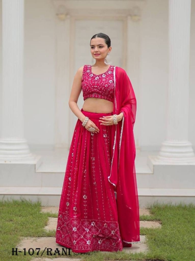 Beautiful Georgette Silk Rani Lehenga Choli