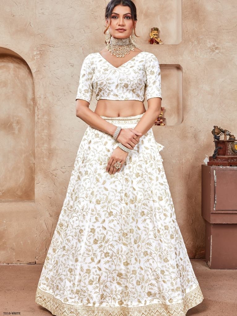 Best Online Shopping Site White Vichitra Lehenga Choli