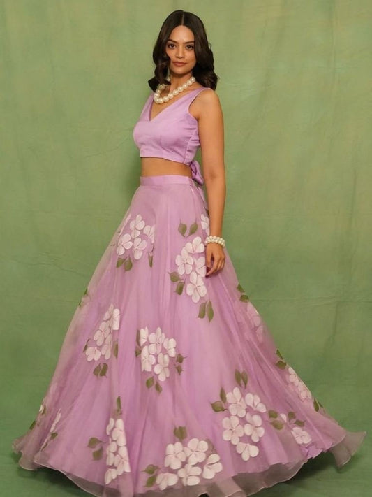 Floral Printed Party Wear Lehenga Choli