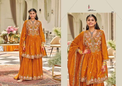 Pure Chinon Embroidery Dresses