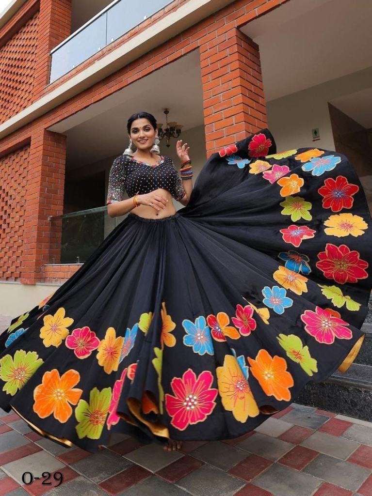 Latest Navratri Special Black Lehenga Choli