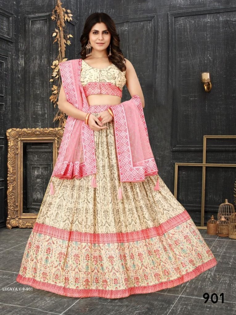 Lucaya V 9 Party Wear Chinon Silk Lehenga Choli