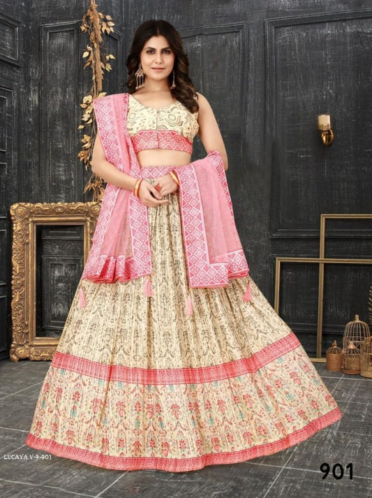 Lucaya V 9 Party Wear Chinon Silk Lehenga Choli