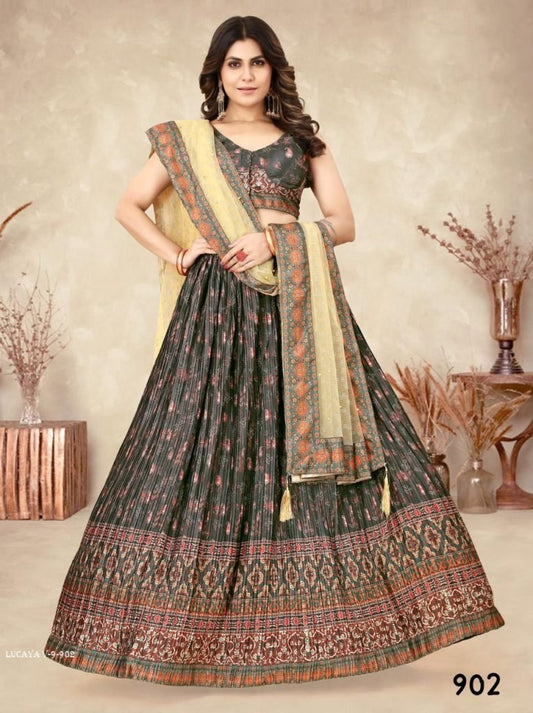 Lucaya V 9 Party Wear Chinon Silk Lehenga Choli