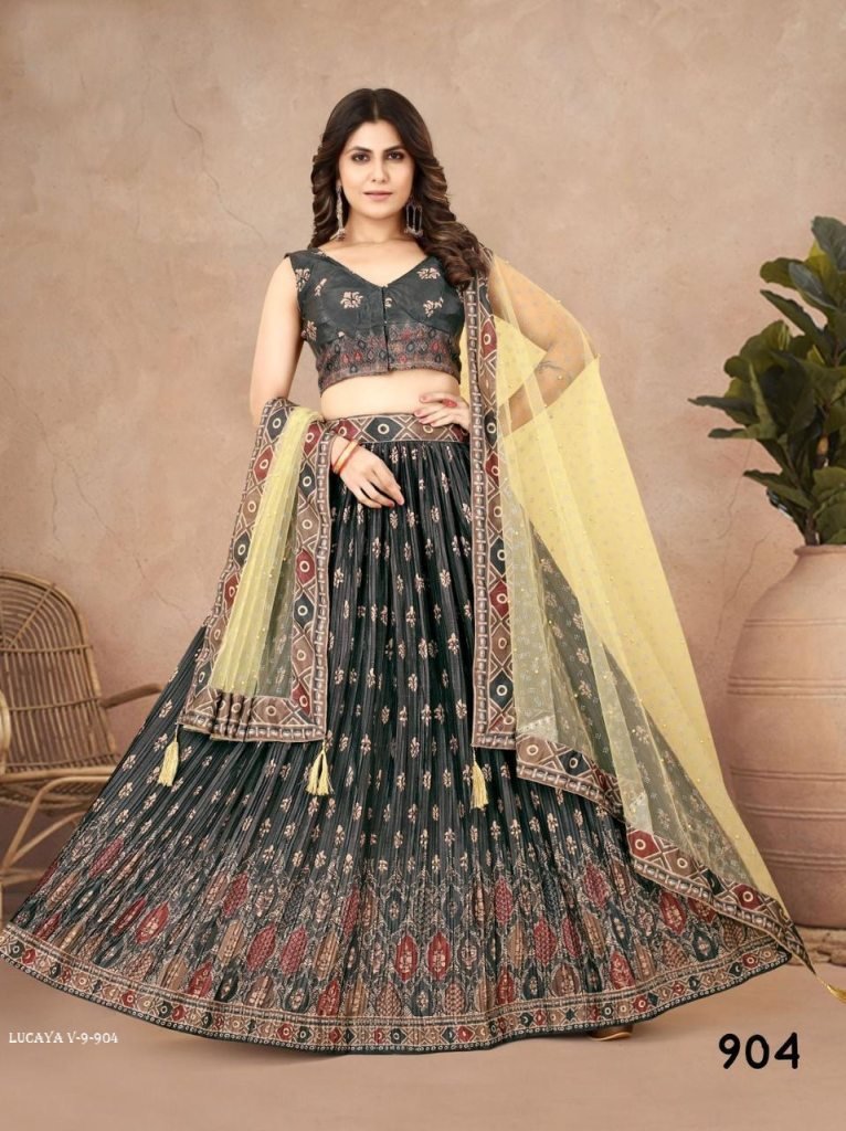 Lucaya V 9 Party Wear Chinon Silk Lehenga Choli