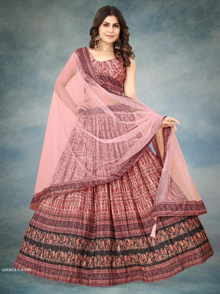 Lucaya V 9 Party Wear Chinon Silk Lehenga Choli