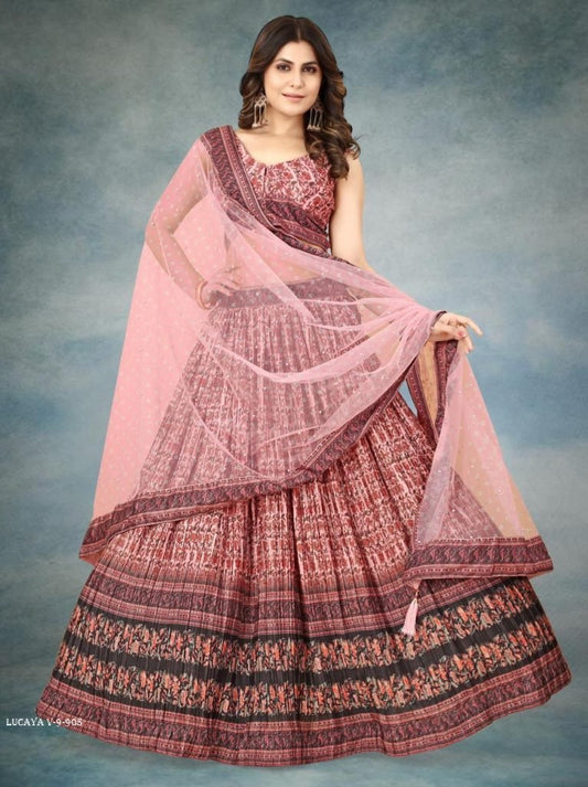 Lucaya V 9 Party Wear Chinon Silk Lehenga Choli