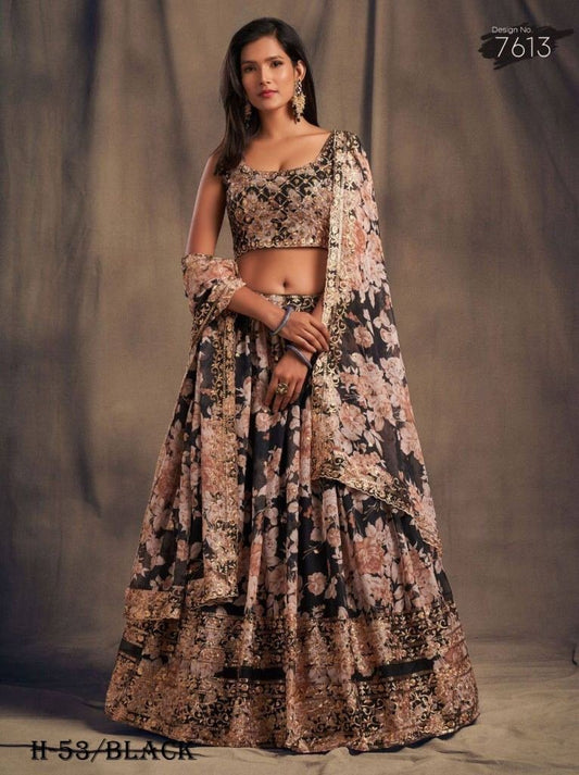 Special Black Lehenga Choli With Dupatta