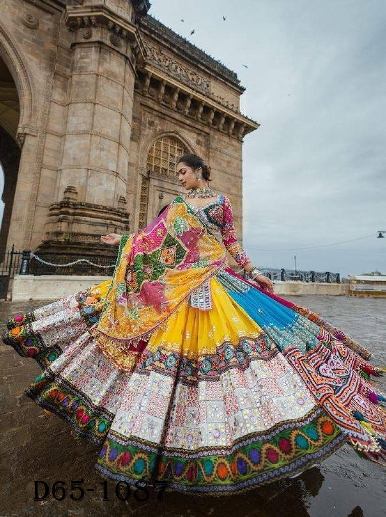 Navratri Special Designer Butter Silk Lehenga Choli By Fab Funda