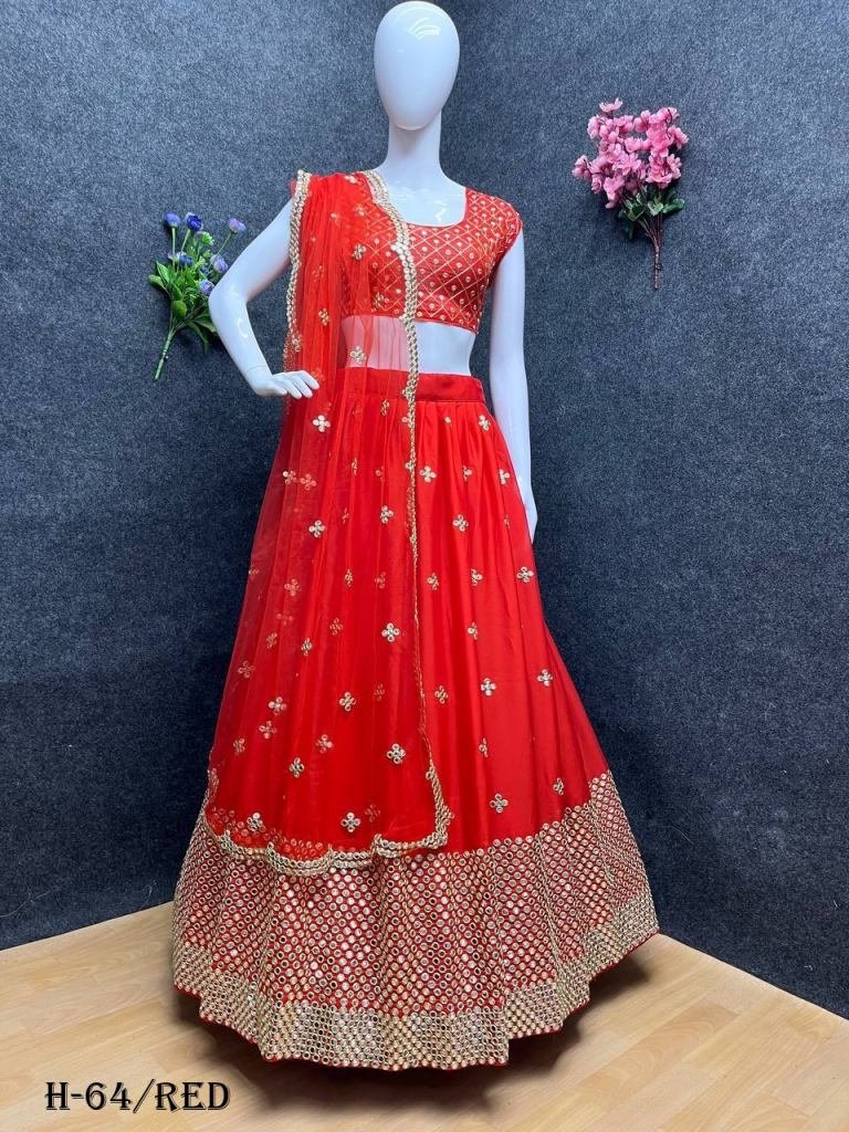 New Special Red Georgette Lehenga Choli With Dupatta