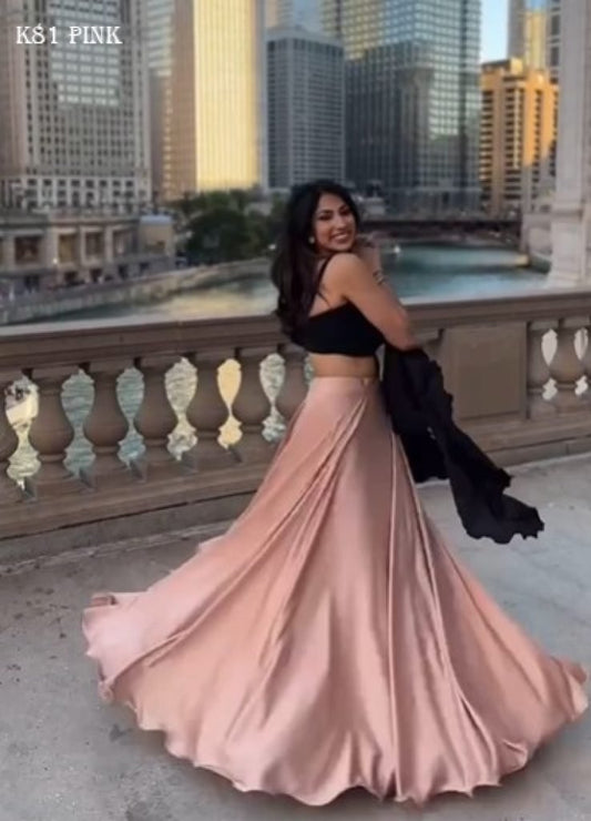 Pink Party Wear Lehenga With Blouse    Ruffle Dupatta