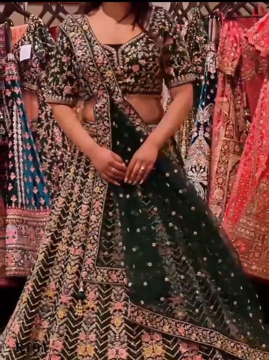 Semi Stitched Designer Sequence Work Lehenga Choli