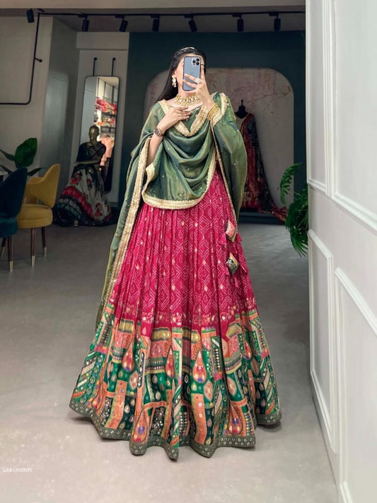 Wedding Pure Viscose Jacquard Silk Lehenga Choli